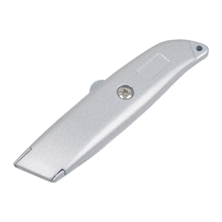 Steel Grip Steel Grip 6 in. Retractable Utility Knife Silver 1 pk DR76522